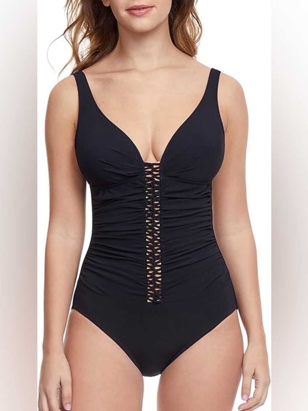 Profile By Gottex Black One-Piece Swimsuit